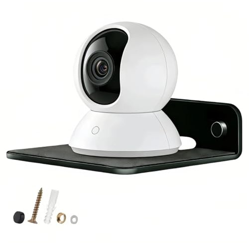 TRINENOX Small Speaker Wall Mount with EVA Pad, 4.25 in Metal Speaker Shelf