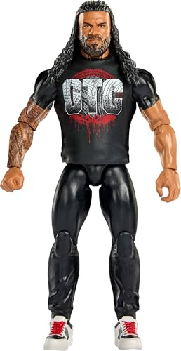 Mattel WWE Main Event Series160 Roman Reigns, Figura de acción Coleccionable de la Superestrella de 15,24cm, 14puntos de articulación y Aspecto Realista, JHH82