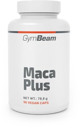 GymBeam Maca Plus - Con Ecdysterone e Zinco - Estratto di Maca Peruviana - Supporto per Testosterone, Energia e Vitalità - Capsule Vegane