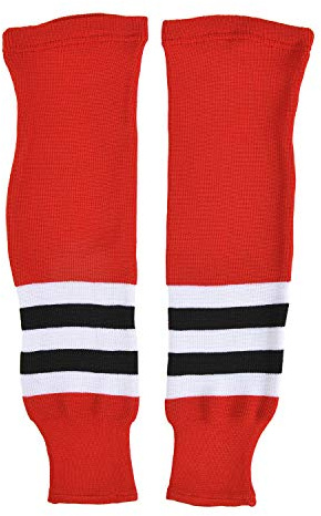 Schanner NHL - Calcetines, Adulto, Unisex, Multicolore (Rosso/Nero/Bianco)