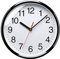 Plumeet 25cm Reloj de Cuarzo de Pared Silencioso, Decorativo para el Hogar/la Cocina/la Oficina/la Escuela, Fácil Leer y con Pilas (Blanco)