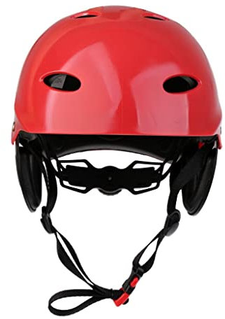 Sharplace Premium Schutzhelm Kopfschutz Impact Hard für Wakeboard Kayak Kanu Surfen Wassersport Tow Sports, Rot, L