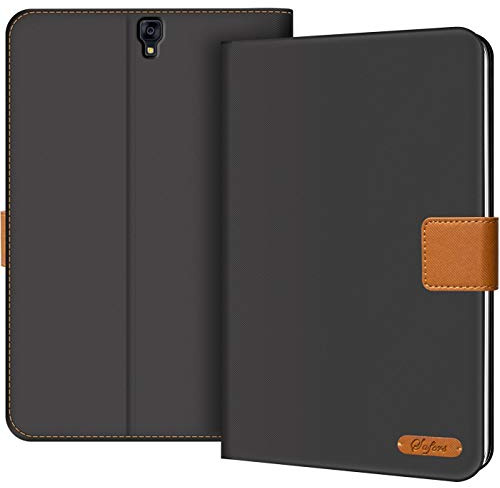 Conie TC36924 Texture Case Kompatibel mit Samsung Galaxy Tab S3 9.7 T820, Ultradünne Smart Cover Schutzhülle Textil Cover Tablethülle für Galaxy Tab S3 9.7 T820 Etui Dunkelgrau