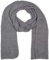 styleBREAKER Damen langer Strick Schal mit Wellen Strickmuster, warmer Winter Strickschal Einfarbig 01018168, Farbe:Grau