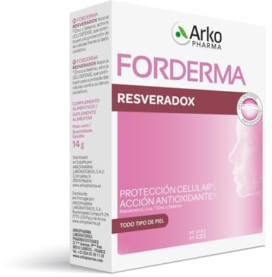 Arkopharma Resveradox Extra Forte 30 capsulas,Protección Celular frente al Daño Oxidativo,Alto contenido en Resveratrol,Potente Antioxidante,Doble Cantidad de Resveratrol,75 mg por capsula