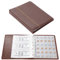 Fippy Album da collezione con 150 tasche, in pelle, per collezionare monete, banconote, francobolli (marrone)