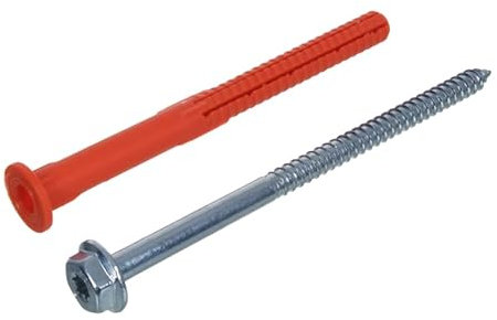 NAJDER Ancoraggi a espansione con viti a testa esagonale SW13 / T40, ancoraggi a parete, zincati 10x80 mm (10 pezzi), per uso intensivo, per pareti solide, cemento cellulare