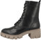 Tamaris Damen Stiefelette bequem; BLACK COMBINED, EU 38