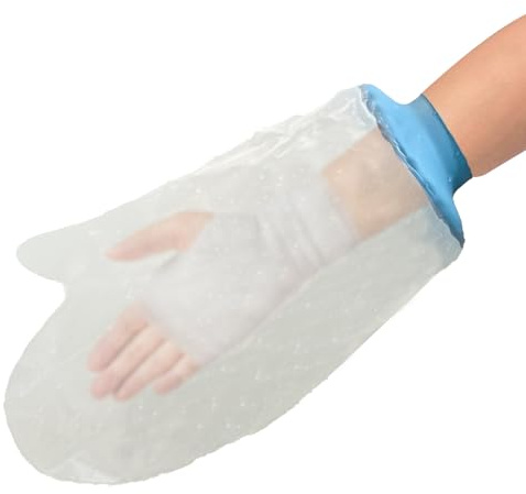 Tideshake Copertura impermeabile per la doccia e il bagno per adulti, a tenuta stagna, protezione per ferite al polso, bendaggio riutilizzabile per mani rotte, polsi, dita, ustioni chirurgiche