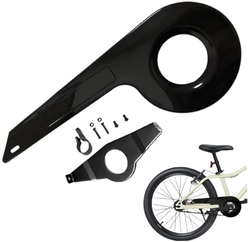 Jorzer Cykelkedjeskydd cykelkedja skivskydd passar för 32-36 tänder universellt cykelkedjeskydd barn robust cykelkedjeskydd för cykeltillbehör svart