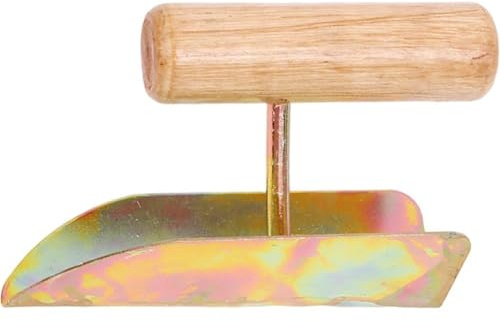 Paleta De Esquinas De Acero Carbono con De Madera, Paleta De Esquinas Portátil para Interiores Y Exteriores, Herramienta para Enlucir Esquinas De Paredes Y Alisar.
