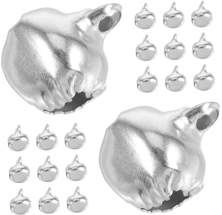 Gadpiparty 200pezzi Campanellini Metallici da Appendere Piccoli Ciondoli per Creazioni di Gioielli Campanellini Colorati per Collane e Braccialetti Artigianali per Decorazioni Stagionali e Re