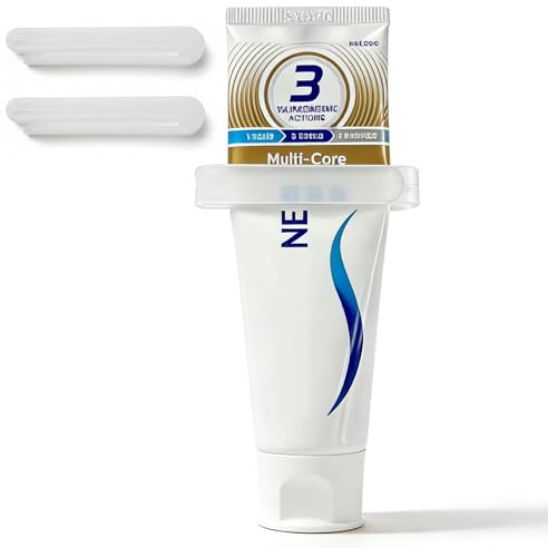 2-Pack Toothpaste Tube Squeezer by JM.JEEMI - Easy Squeeze Dispenser for Kids, Manual Roller Clip for Bathroom & Travel, Fits Toothpaste, Cream & Paint Tubes up to 2.6 Wide