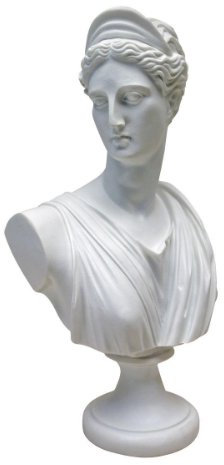 Design Toscano Diana di Versailles: busto scolpito in marmo-resina sintetico