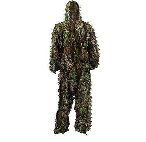 Tenue Camouflage Ghillie Suit 3D Cache de Chasse Photo Animalière Homme