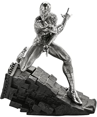 Royal Selangor Hand Finished Marvel Collection Pewter Spider-Man Webslinger Statue Gift