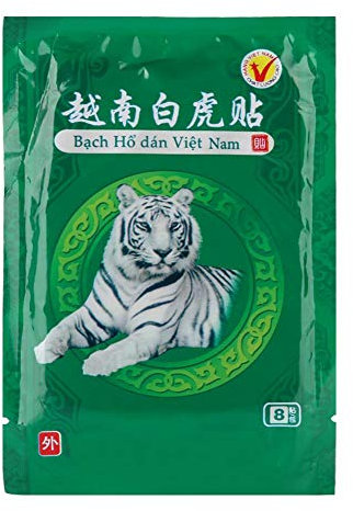 Pongnas Cerotti per Dolori Muscolari ed Articolari, 8 Pezzi Balsamo di Tigre Bianco Patch, Patch di Sollievo dal Dolore per Alleviare Il Dolore, al Collo, alla Spalla, al Ginocchio