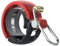 Knog Fahrradklingel Oi Luxe Small, 22,2 mm, Schwarz Rot, 1212KN