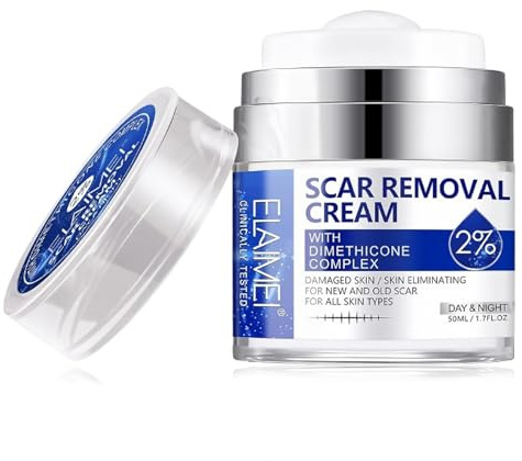 LINXINS Scar Removal Cream, Skin Repair Cream for Old and New Scars, 50ml Advanced Scar Removal Cream for Stretch Marks,Acne Scars, C-Section, Burns and Other Skin Scar