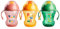 Tommee Tippee Sippee Trainer Cup with Handles, Water Bottle for Toddlers, Spill-Proof, BPA Free, 8oz, 7m+, Pack of 3, Pink, Green and Orange