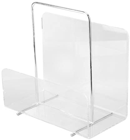 JYCRA Zeitschriftenhalter, Acryl-Zeitungsständer, Transparenter Acryl-Aktenbuchhalter für Büro, Organisation, Lagerung, Dekoration, Empfang