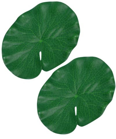CAXUSD 2stücke Künstliche Lotusblätter Aus Realistische Dekoration Für Teich Aquarium Und Garten Schwimmende Lotusblätter Für Kreative DIY-projekte