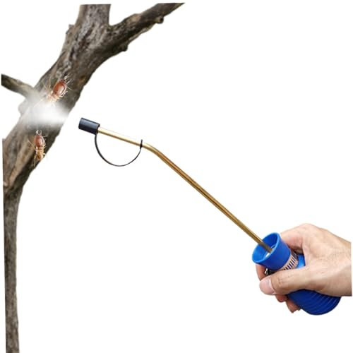 Pulvérisateur à bulbe pour contrôle des fourmis, poudre de terre de diatomées portative, spray anti-fourmis, spray anti-guêpes avec long tube en cuivre pour insectes, pulvérisateur à bulbe, spray anti