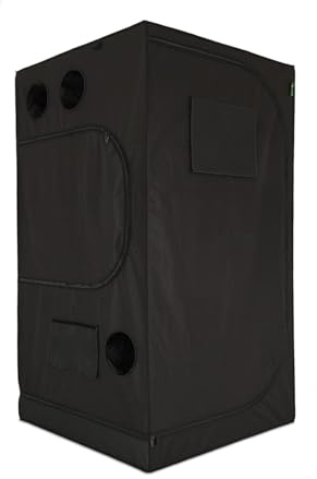 Growerz™ TNT-80 80×80×180cm, 1.15m^3, Black Mylar Grow Tent – Heavy-Duty Alloy Steel Frame, Observation Window, Multiple Vent & Cable Ports – Ideal for Hydroponics & Indoor Gardening