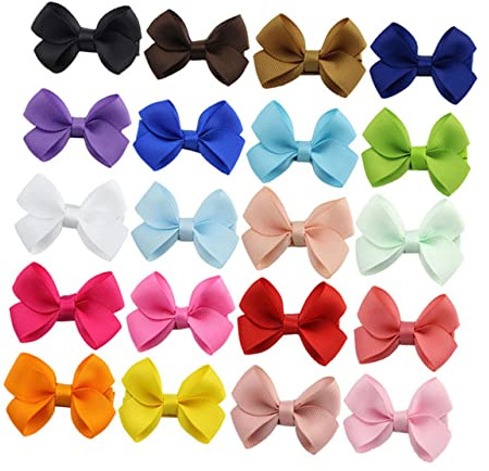 DEARMAMY 20 Pièces Pince Cheveux Garçon Fille Nœud Papillote Lot de Pinces à Cheveux Accessoires Garçon Fille Assortis