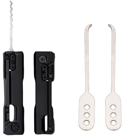 2PCS Lock Picking Kit, Portable Lock Pick Set with Gravity Picks, Compact Picking Tools for Practice and Skill Development, 8x2.2x1.3cm