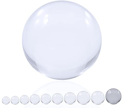 Juggle Dream 120mm Clear Acrylic Contact Juggling Ball - Transparent Clear Contact Juggling Manipulation Performance Balls
