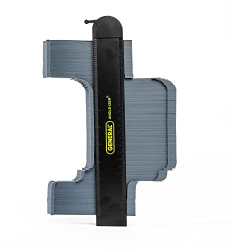 General Tools Medidor de contorno de bloqueo #834X con pines extralargos, medidor de perfil, duplicador de formas, 254 mm, copia con precisión formas irregulares para un ajuste perfecto y fácil corte