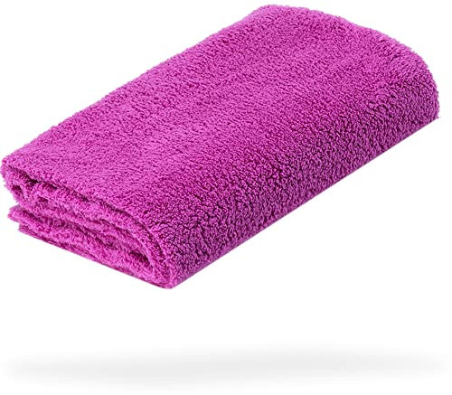 detailmate Poliertuch Ultra weich | Premium Autopflege Zubehör - außen & innen | Lack Politur & Pflege, Innenraum, Felgen | Microfasertuch lila 40x40cm, 550 GSM - randlos & fusselfrei, Keine Kratzer