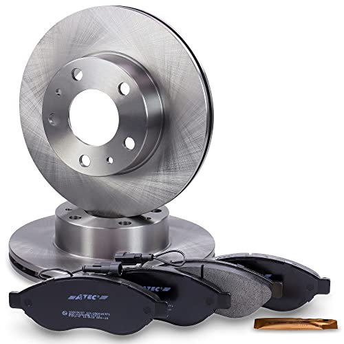 ATEC GERMANY Juego de frenos eje delantero incl. discos de freno Ø 280 mm ventilados + pastillas de freno delanteras Compatible con CITROËN JUMPER, FIAT DUCATO (250_), PEUGEOT BOXER