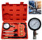Compresión probador: kit de comprobador de compresión, medidor de compresión de gasolina, manómetro herramienta para pruebas de motocicleta, motor fuera de borda, moto de nieve, coche, gasolina y