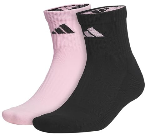 adidas Pure Training High Quarter Sports Performance Socks (2-Pair)