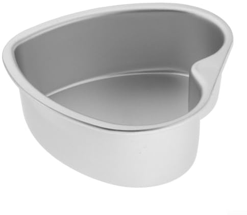 Set di stampi per torte da forno, a forma di cuore, teglia da forno antiaderente, per cottura al forno, torte di compleanno e feste di Natale (15,2 cm)