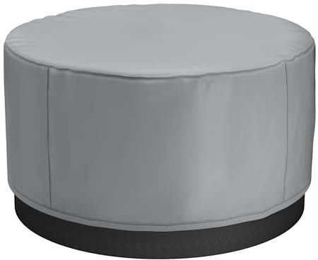 VEVOR Abdeckung für Whirlpool (200 x 200 x 85 cm) wetterfest & wasserdicht, Spa-Abdeckung Staubschutzabdeckung aus Oxford-Gewebe & mit 950 N Reißfestigkeit, Staubdicht für Badewannen Grau Rund