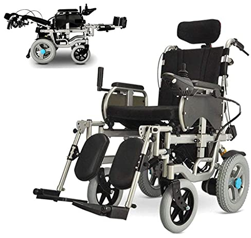 MEVZHH Heavy Duty Hopfällbara Elektriska Rullstolar Lie Platt Justerbar Sänggavel Manuell Elektrisk Koppling Äldre Pararsoner med Handikapp