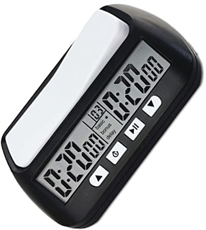 XUMIUZIY Chess Clock Timer Multifunktionsspel Timer för Chess and Go-spelare YS 902 Black English