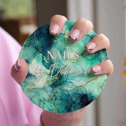 Disco Personalizado Para Exhibir Tus Uñas, Accesorios Para Selfies De Técnicos De Uñas Para Redes Sociales, Accesorios Para Fotos De Uña Decoradas, Texto Personalizable, Accesorios Para Uña