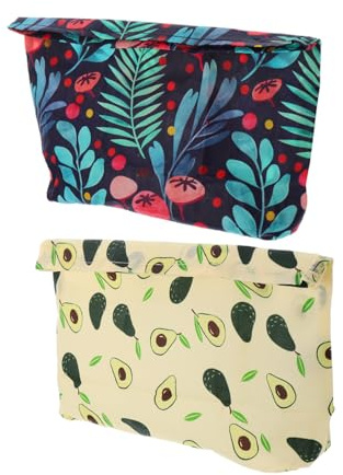 jojofuny Bolsa Reutilizable para Mantener Frescura de Frutas y Postres de Algodón Cera de Abeja Natural Ecológico Cierre Hermético en Uso Diario