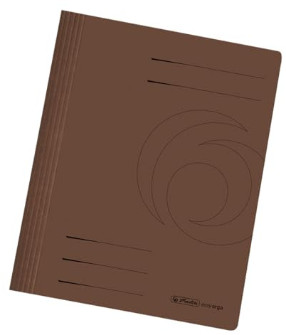Herlitz 10900223 mapp A4 kartong vikt brun intensiv förpackning med 10