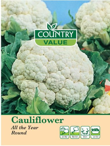 Country Value CAULIFLOWER All the Year Round Seeds