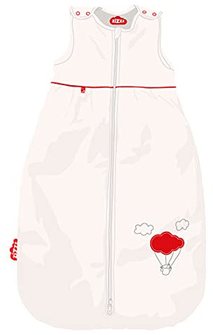zizzz 4 Jahreszeiten Kinderschlafsack in 3 Größen & vielen süßen Designs - Atmungsaktiver Schlafsack für einen erholsamen Schlaf 90cm (6-24 M), Balloon ist korrekt