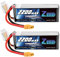 Zeee 4S Lipo Akku, RC Akku 14,8V 2200mAh 120C Lipo Batterien mit XT60 Stecker für UAV Drones FPV Rennrad Quadcopters Flugzeug Hubschrauber RC Boot RC Auto (2 Packungen)