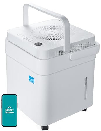 Midea Cube 35 Pint Dehumidifier with Smart Wi-Fi, For up to 3,500 Sq. Ft.-Compact Size for Home, Basements, Medium-sized Rooms, and Bathrooms, Works with Alexa (White), ENERGY STAR Most Efficient 2021