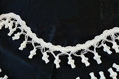 Juego de 3 cortinas de felpa para camión con borlas (negro con borlas blancas)