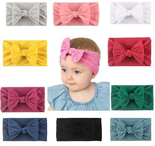 Haarreifen Stirnband Haarklammer Haarband Baby Mädchen 10 Stück Neugeborene Kleinkinder Haarbänder A3