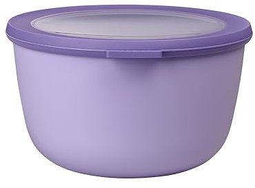 Mepal - Multi Bowl Cirqula Round - Vorratsdose mit Deckel - Geeignet als Luftdichte Aufbewahrungsbox für den Kühlschrank, Mikrowellengeschirr & als Frischhaltedosen - 2000 ml - Nordic Lilac